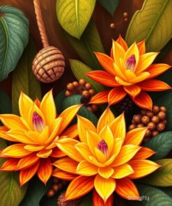 Honey Bromeliads Paint Numbers