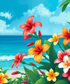 Realistic Honolulu Impressionist Flora Paint By Numbers