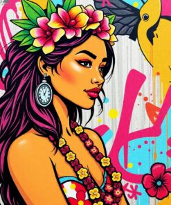 Girl Graffiti Paint Numbers