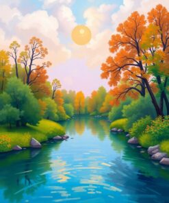 River Retreat Paint Numbers