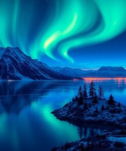 Aurora Glow Paint Numbers