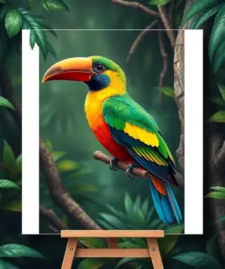 Realistic Island Canopy Bird Paint By Numbers