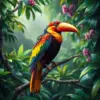 Realistic Island Canopy Bird Paint By Numbers