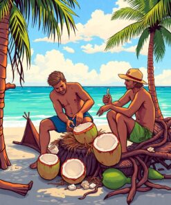 Coconut Cracking Paint Numbers