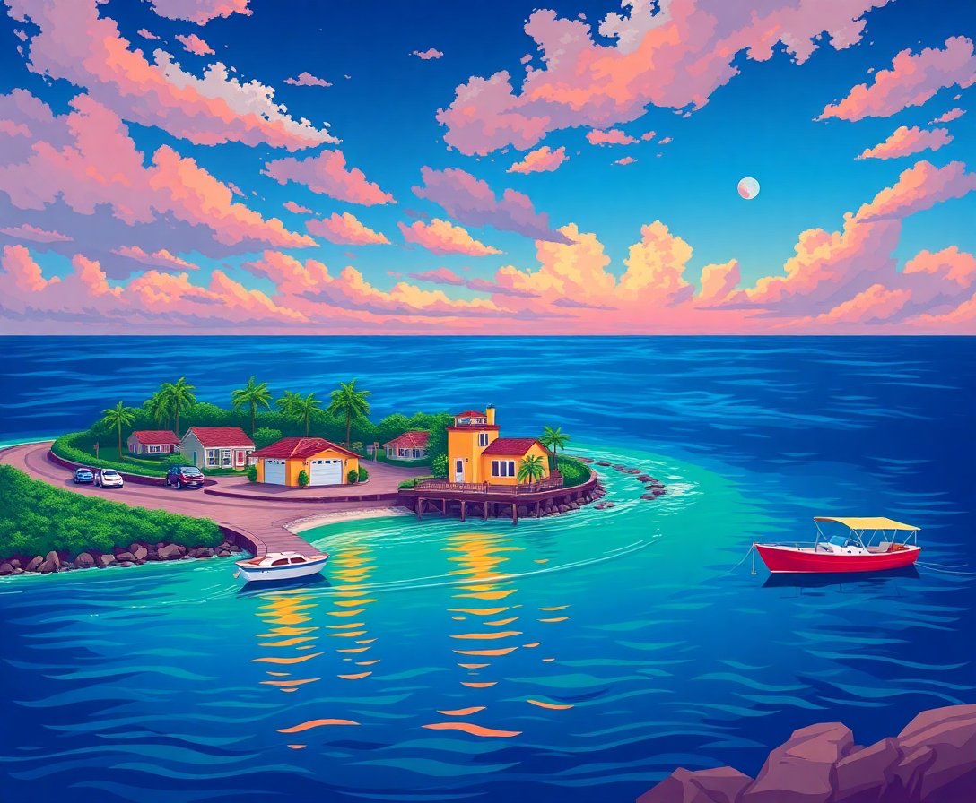 realistic-island-drive-in-paint-by-numbers-kit-cinema-art