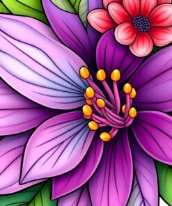 Flower Macro Paint Numbers