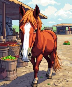 Market Horse Paint Numbers