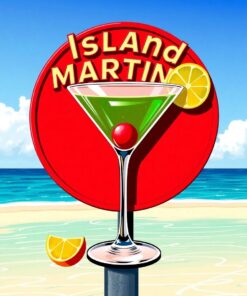 Martini Sign Paint Numbers