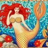 Mosaic Mermaid Paint Numbers