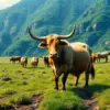 Realistic Island Oxen Farming Paint By Numbers