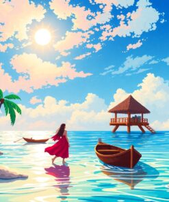 Realistic Island Romance Journey Paint By Numbers