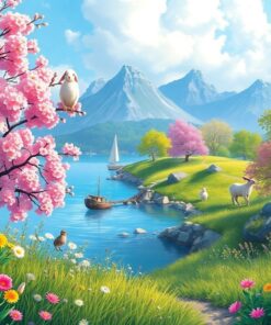 Spring Cycle Paint Numbers