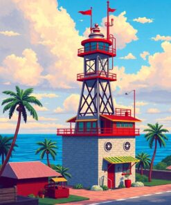 Station Tower Paint Numbers