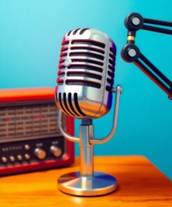 Studio Microphone Paint Numbers