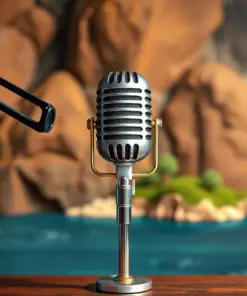 Realistic Island Studio Microphone Paint By Numbers