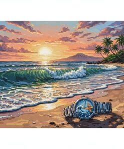 Realistic Island Surf Watch Paint By Numbers