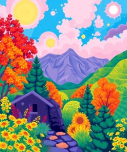 Travel Valise Paint Numbers