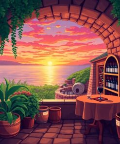 Realistic Island Wine Vault Paint By Numbers