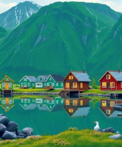 Fjord Cabins Paint Numbers