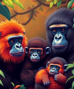 Ape Family Paint Numbers