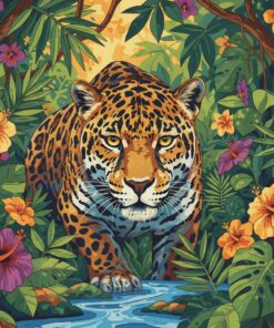 Realistic Jungle Beast Optics Paint By Numbers