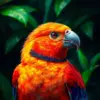 Realistic Jungle Bird Portrait Paint By Numbers