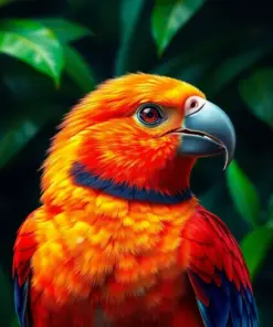 Realistic Jungle Bird Portrait Paint By Numbers