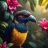 Realistic Jungle Bird Portrait Paint By Numbers