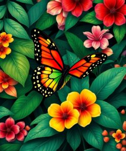 Butterfly Bloom Paint Numbers