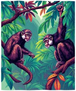 Canopy Monkeys Paint Numbers