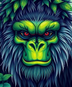 Cryptid Portrait Paint Numbers