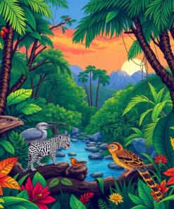 Realistic Jungle Expedition Diary Paint By Numbers