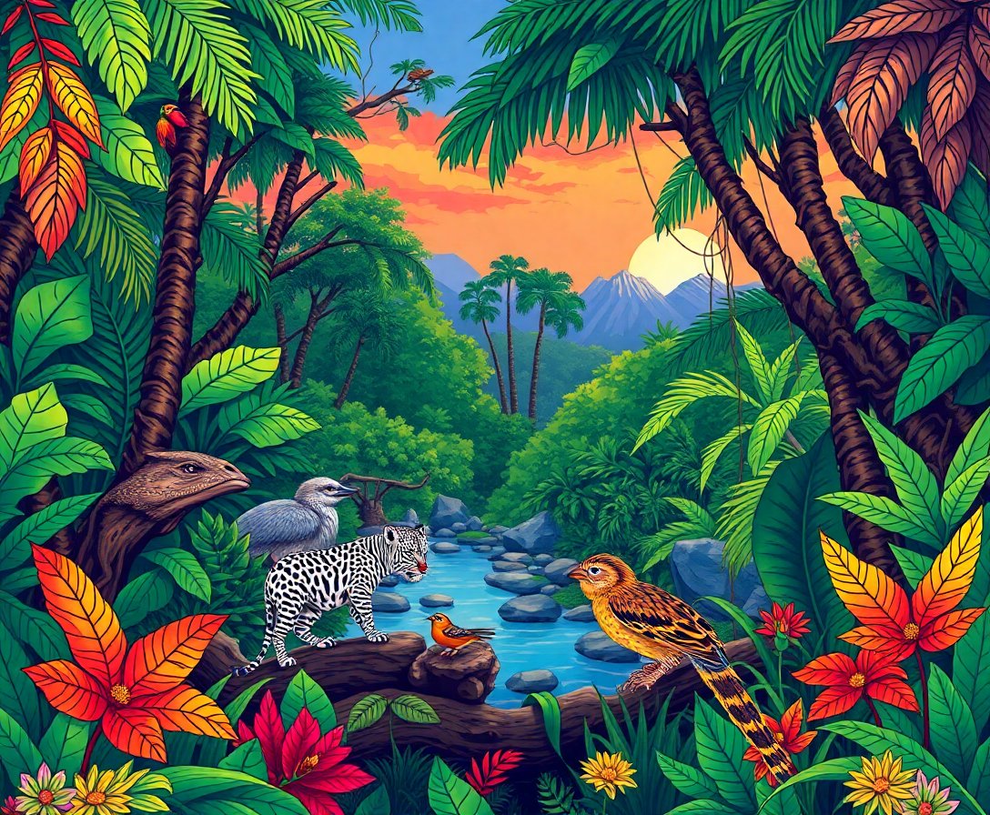 realistic-jungle-expedition-diary-paint-by-numbers-kit