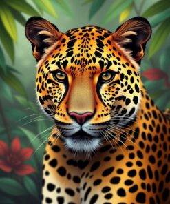 Leopard Portrait Paint Numbers