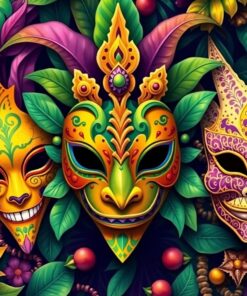 Mask Feast Paint Numbers