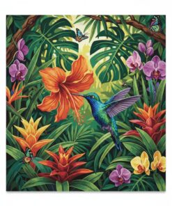 Realistic Jungle Nectar Flight Paint By Numbers