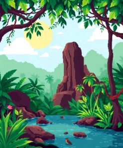 Pixel Escape Paint Numbers