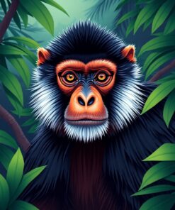 Primate Portrait Paint Numbers