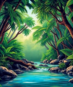 River Escape Paint Numbers