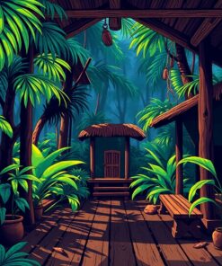 Shadowed Keys Paint Numbers