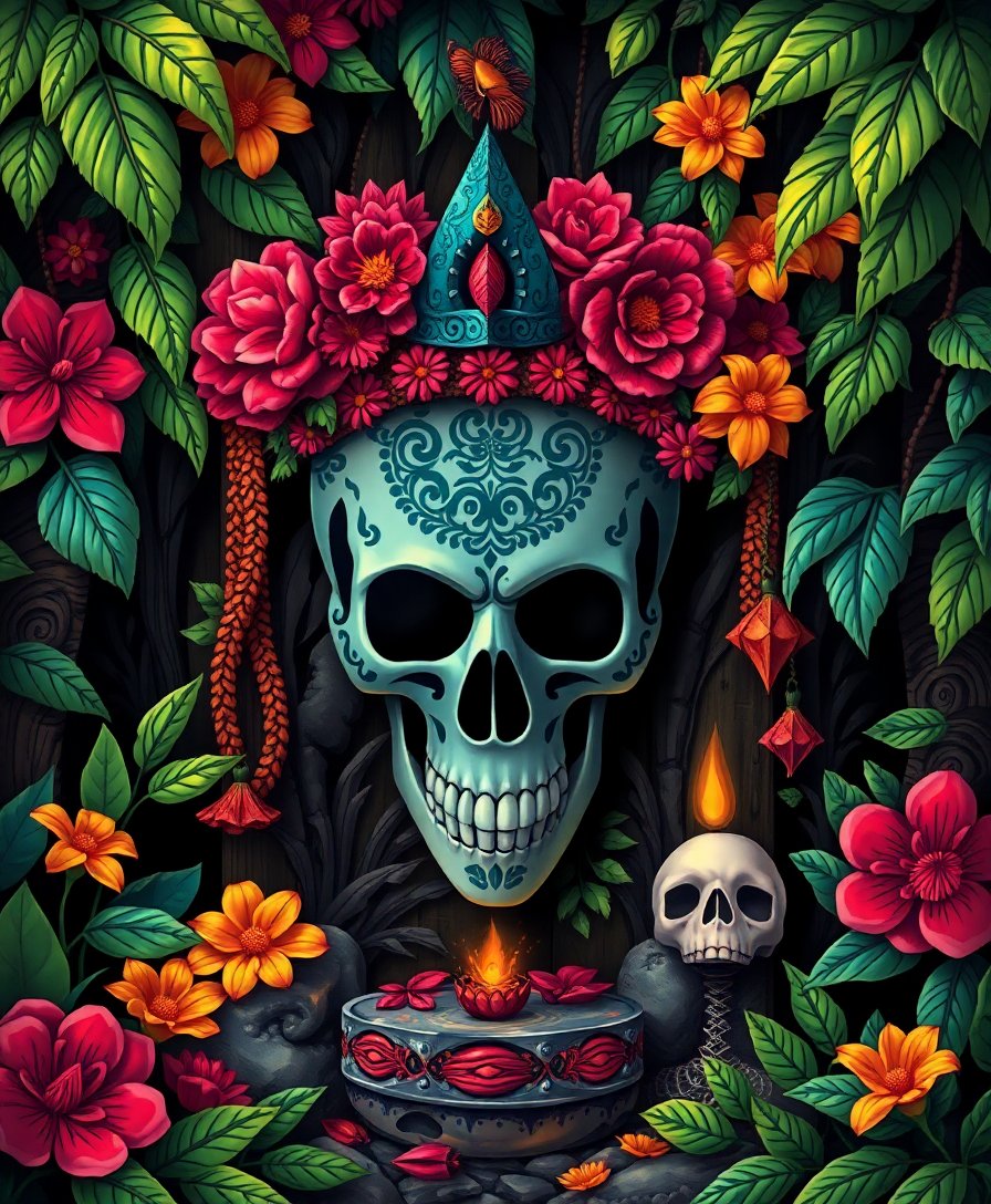 Skull Shrine Paint Numbers Skull Shrine Paint Numbers