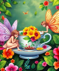 Realistic Jungle Teacup Fairies Paint By Numbers