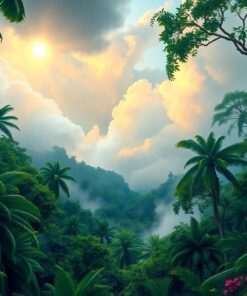 Jungle Thunderclouds Paint Numbers