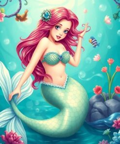 Mermaid Fantasy Paint Numbers