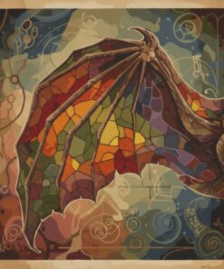 Realistic Leathery Wing Specimen Paint By Numbers