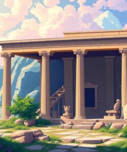 Realistic Lost Grecian Sanctuary Paint By Numbers