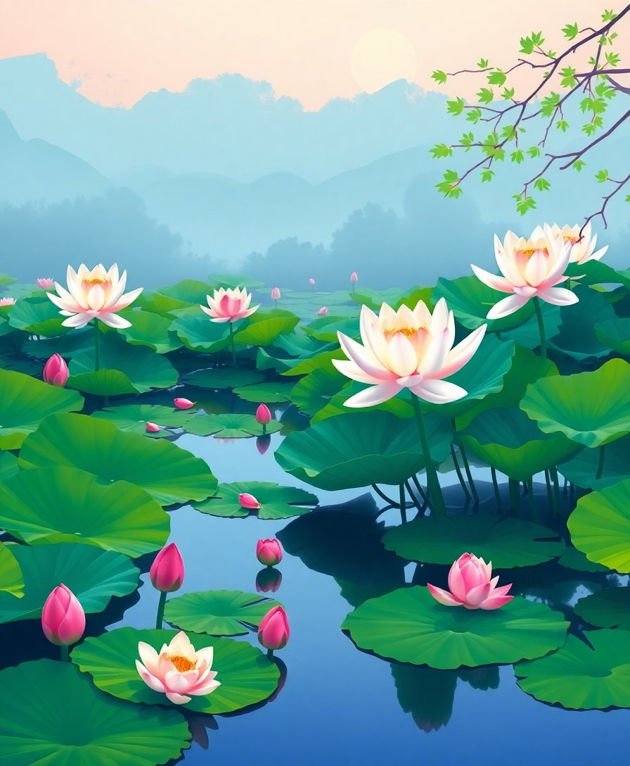 Pond Morning Paint Numbers Pond Morning Paint Numbers