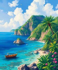 Caribbean Impressionism Paint Numbers