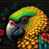 Realistic Macabre Parrot Relic Paint By Numbers