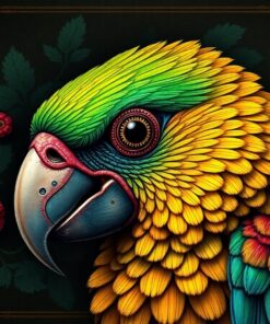 Realistic Macabre Parrot Relic Paint By Numbers